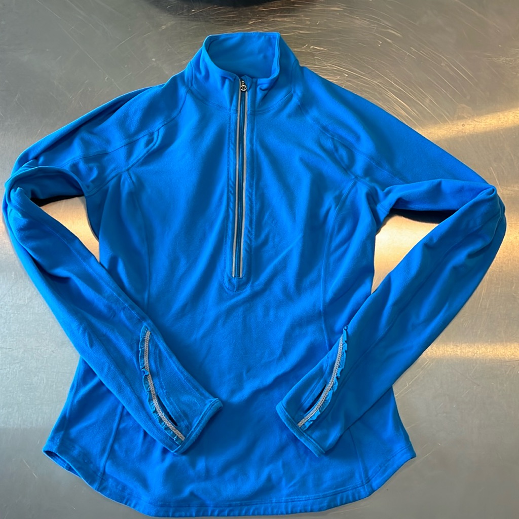 Lululemon U-Turn Pullover Half Zip Blue Sz 6